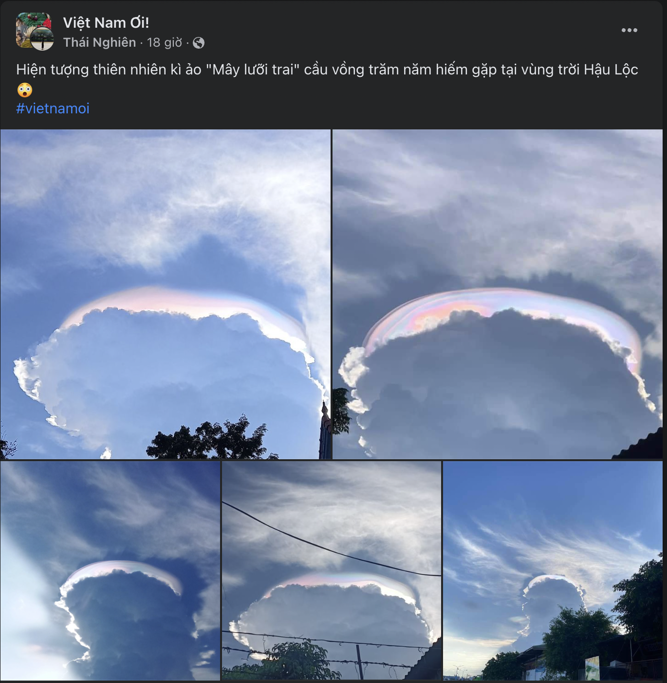 Đám mây nhiều màu sắc liên tục xuất hiện ở Việt Nam: Có phải hiện tượng hiếm?  - Ảnh 4.