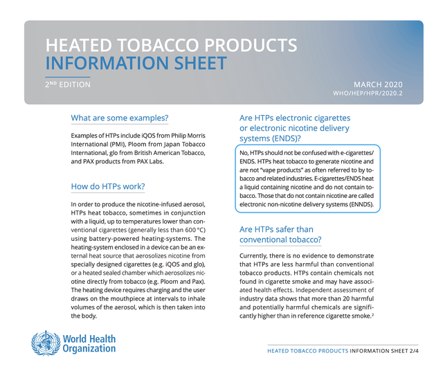 WHO: Thuốc lá làm nóng và thuốc lá điện tử cần được quản lý khác nhau - Ảnh 2.