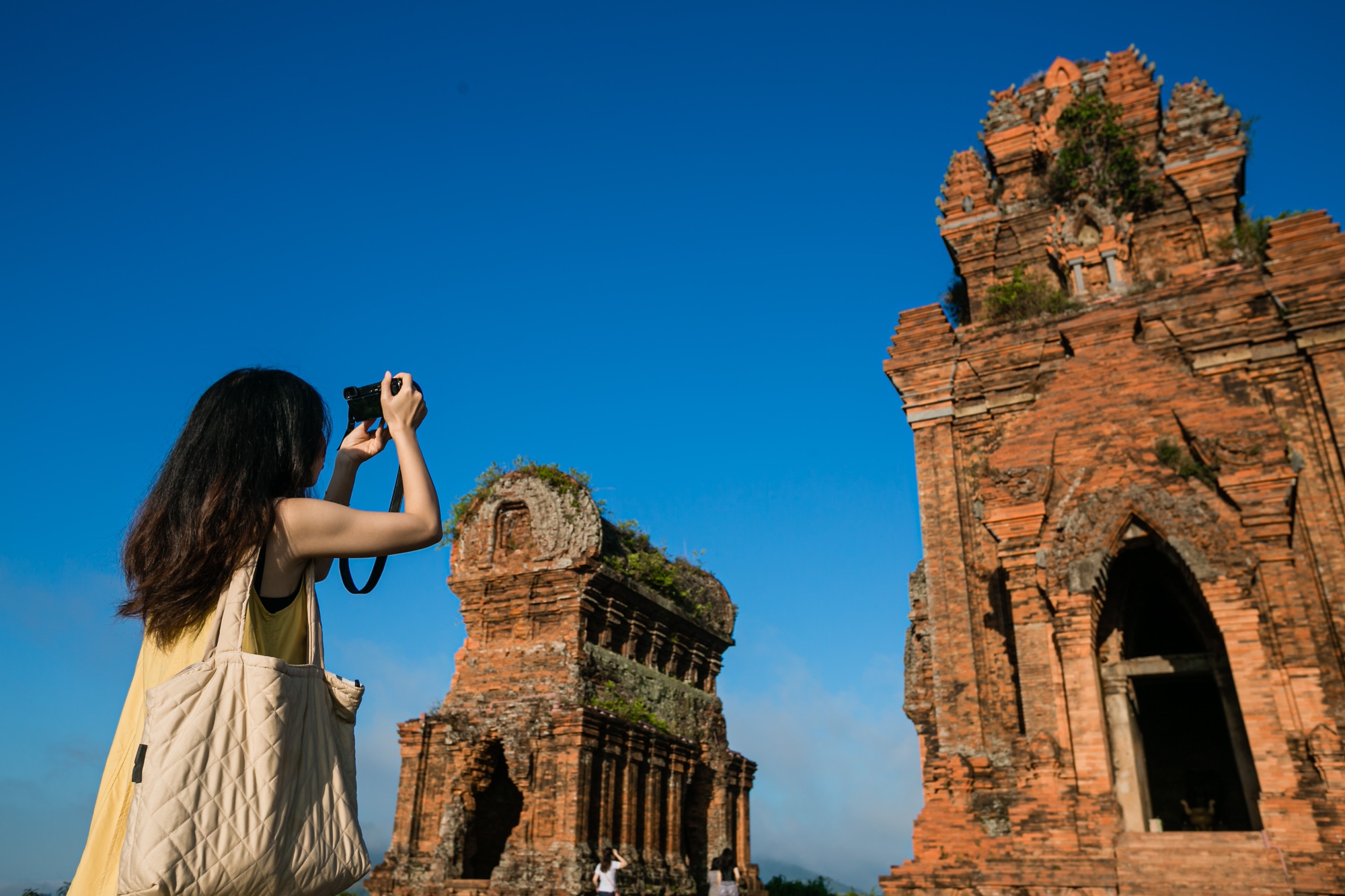 Vẻ đẹp tháp cổ ngàn năm tuổi của người Chăm còn sót lại ở Bình Định - Ảnh 4.