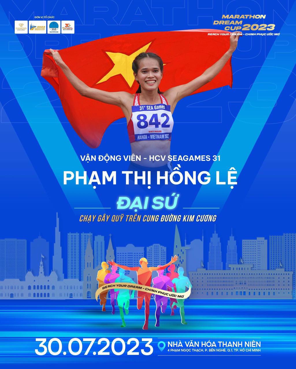 Nữ hoàng SEA Games Phạm Thị Hồng Lệ làm đại sứ giải marathon Dream Cup 2023 - Ảnh 3.