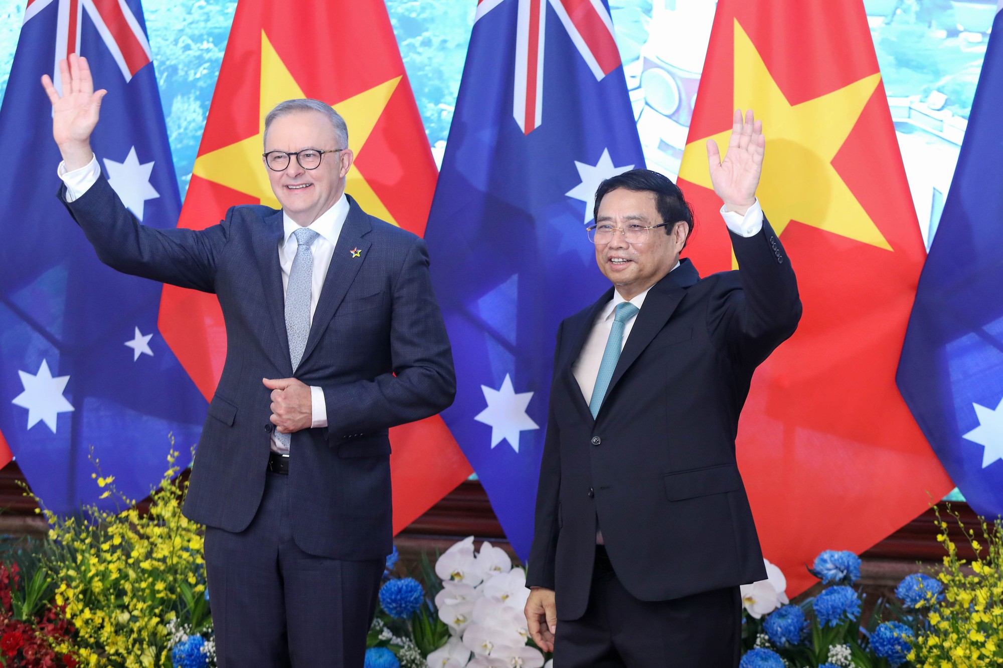 Thủ tướng Phạm Minh Chính chủ trì lễ đón Thủ tướng Úc Anthony Albanese - Ảnh 9.