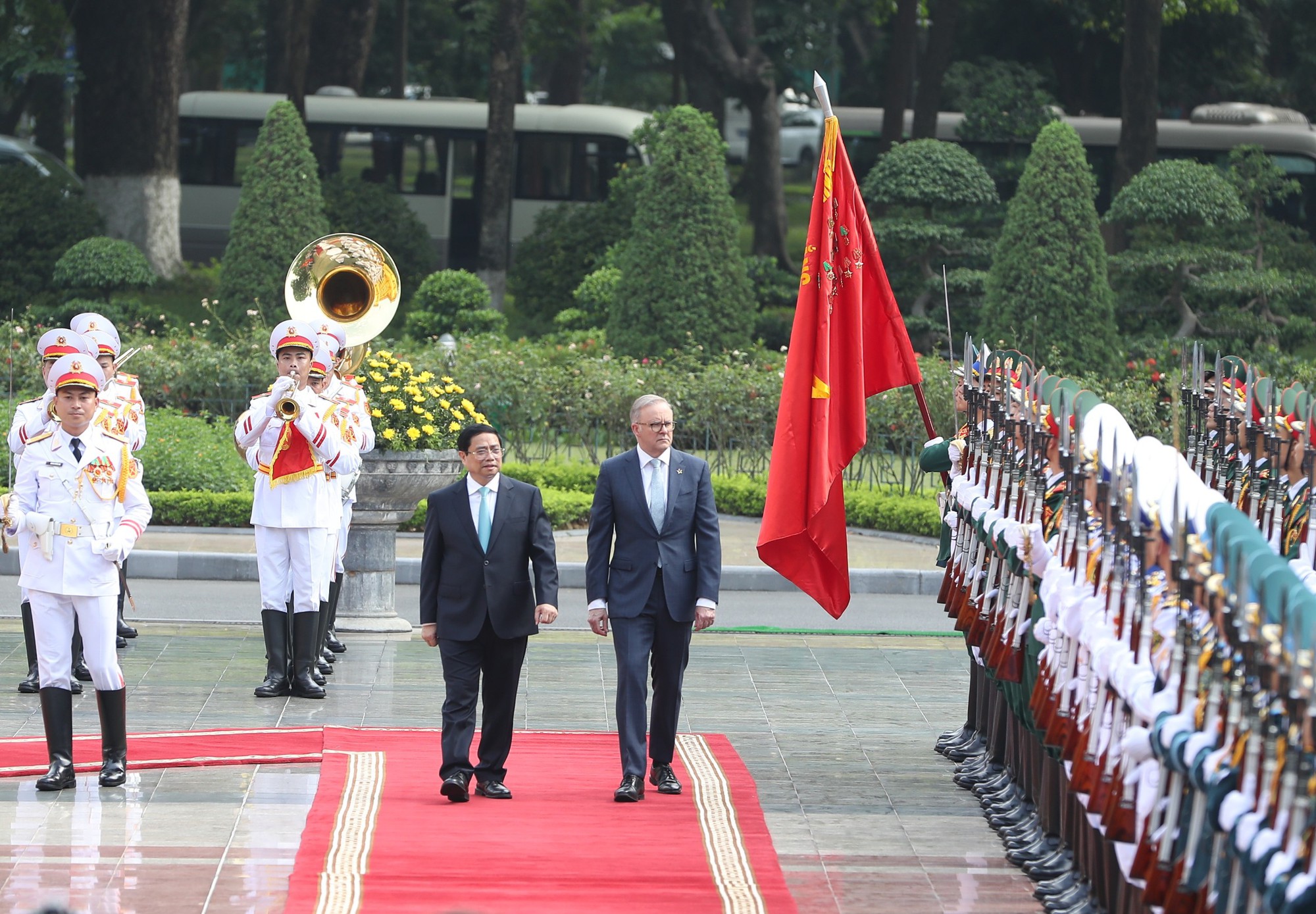 Thủ tướng Phạm Minh Chính chủ trì lễ đón Thủ tướng Úc Anthony Albanese - Ảnh 5.