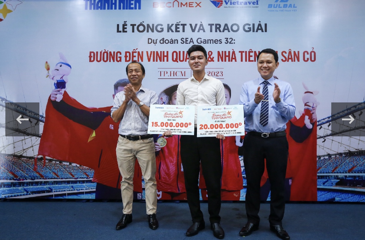 Hào hứng trao giải cuộc thi dự đoán kết quả SEA Games 32 trên Báo Thanh Niên - Ảnh 2.