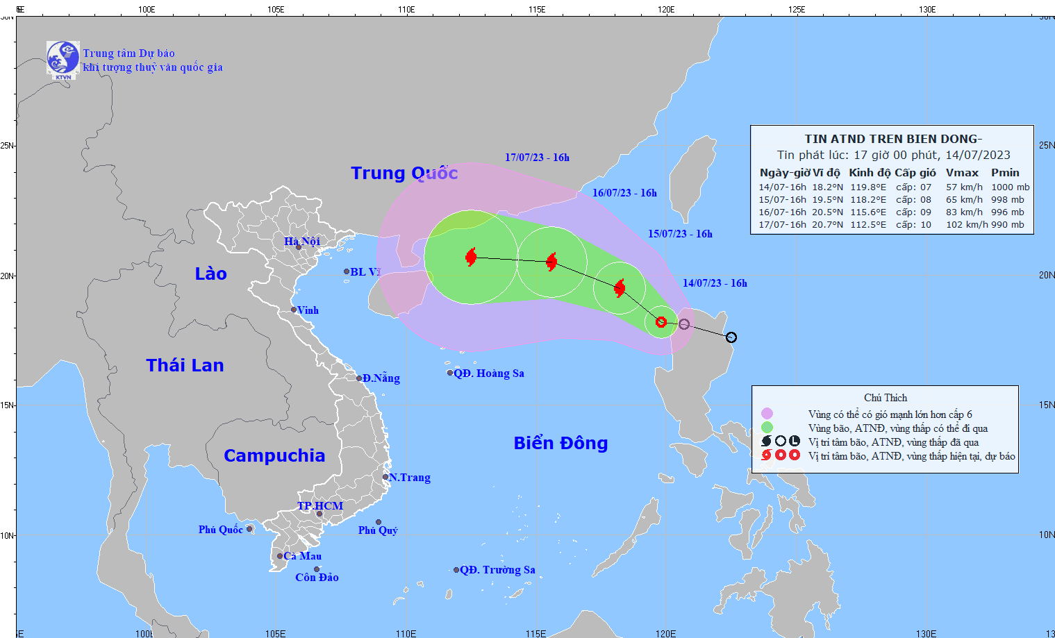 Áp thấp trên Biển Đông sắp mạnh thành bão, có thể gây mưa lớn ở miền Bắc - Ảnh 1.