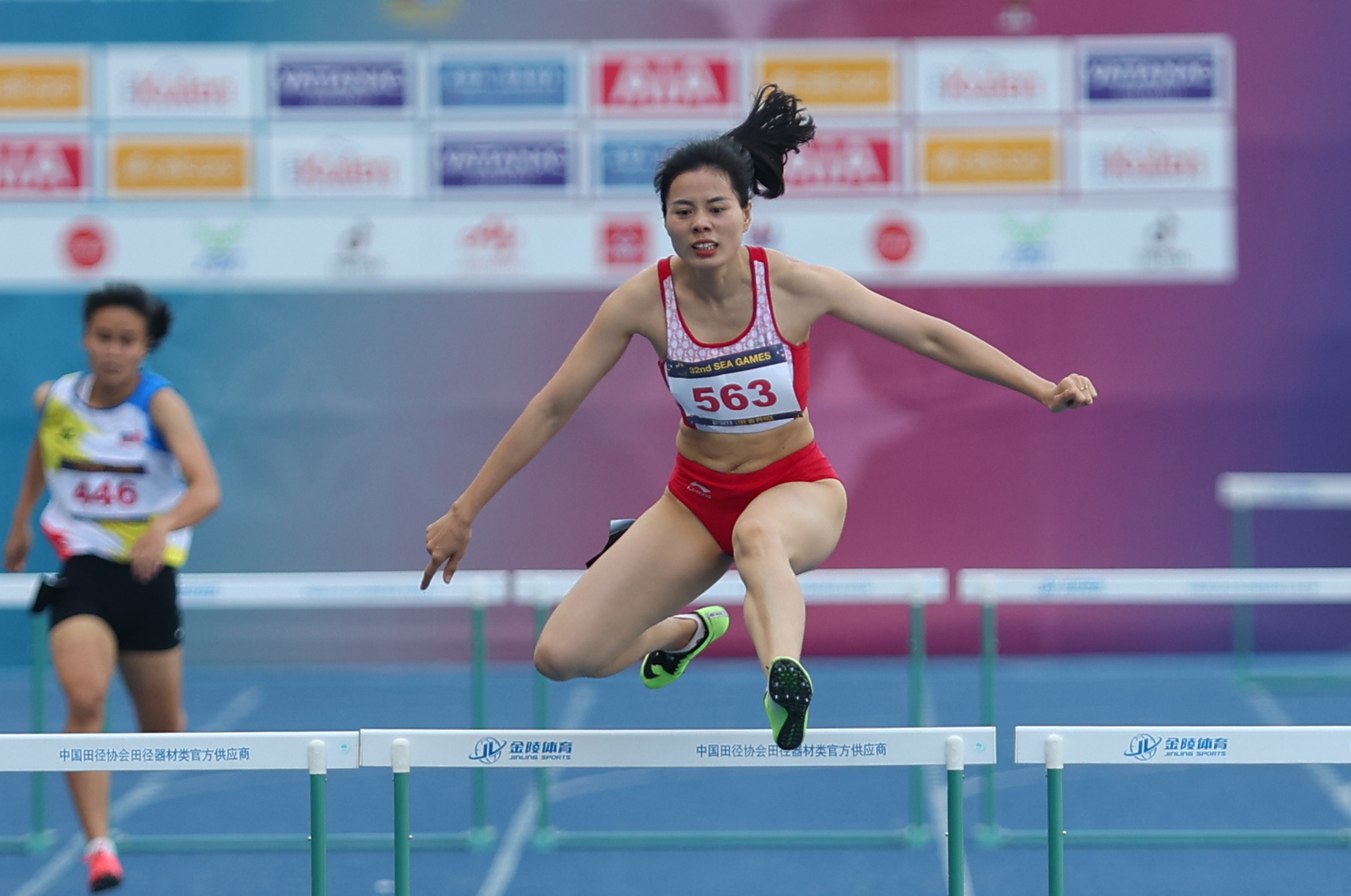 Nguyen Thi Huyen liep onder haar niveau en eindigde als 5e op de 400 meter horden tijdens de Asian Athletics - Foto 2. Chạy dưới sức, Nguyễn Thị Huyền xếp hạng 5 nội dung 400m rào điền kinh châu Á - Ảnh 2.