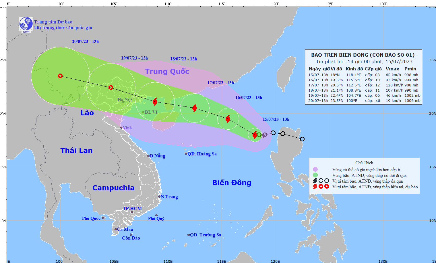 Biển Đông đón bão TALIM rất mạnh, có thể đi thẳng vào miền Bắc - Ảnh 1.