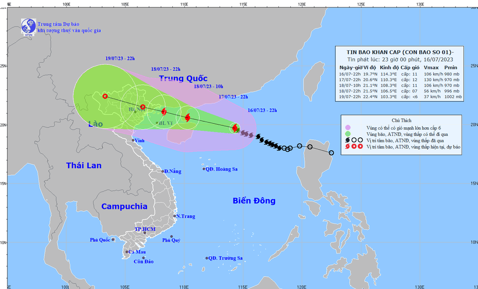KHẨN CẤP: Bão số 1 (bão Talim) giật cấp 14, sẽ còn mạnh thêm khi tiến sát Việt Nam - Ảnh 2.