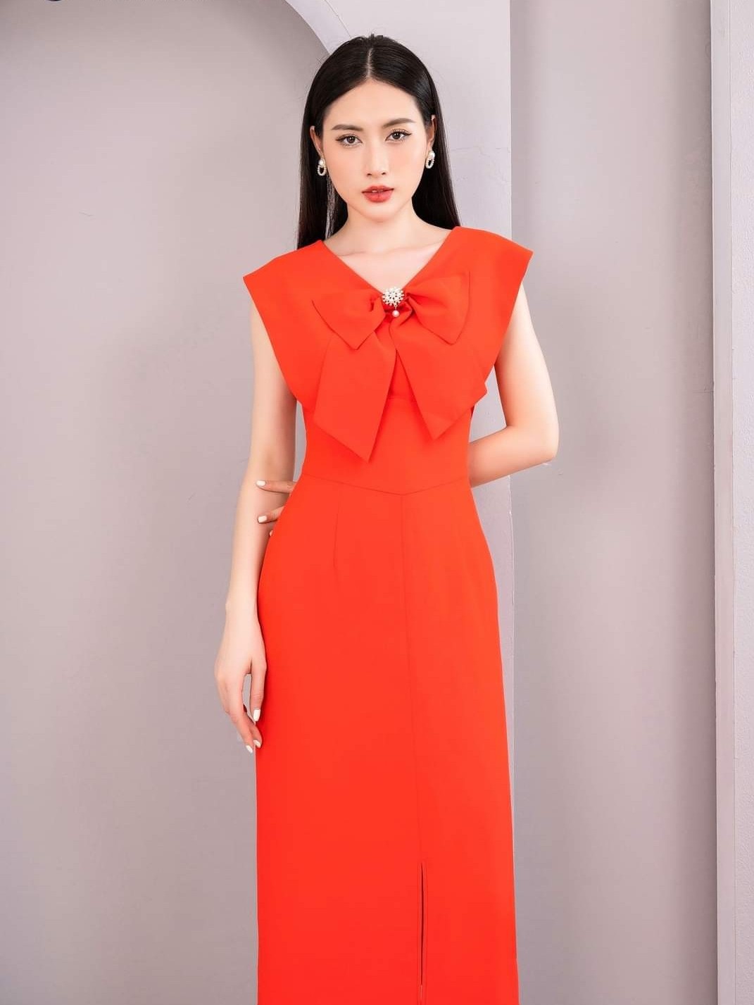Váy màu cam đất, đầm trắng dự tiệc N139 thiết kế xoắn eo cao cấp giúp tôn  dáng sáng da váy xòe nhẹ NER.VN - Chân váy | ThờiTrangNữ.vn