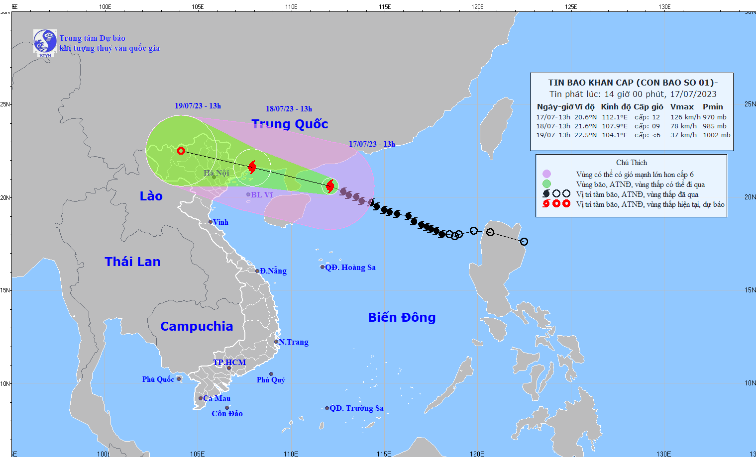 KHẨN CẤP: Bão số 1 (bão Talim) còn cách Móng Cái 480 km, gió giật cấp 15 - Ảnh 1.