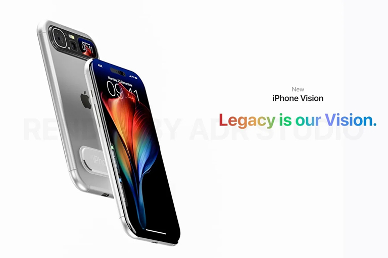 Ngắm ý tưởng iPhone Vision với màn hình kép - Ảnh 1. Ngắm ý tưởng iPhone Vision với màn hình kép - Ảnh 1.
