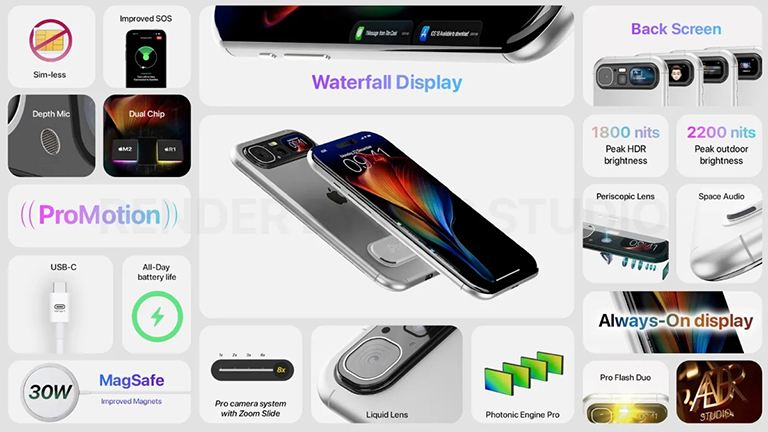 Ngắm ý tưởng iPhone Vision với màn hình kép - Ảnh 3. Ngắm ý tưởng iPhone Vision với màn hình kép - Ảnh 3.