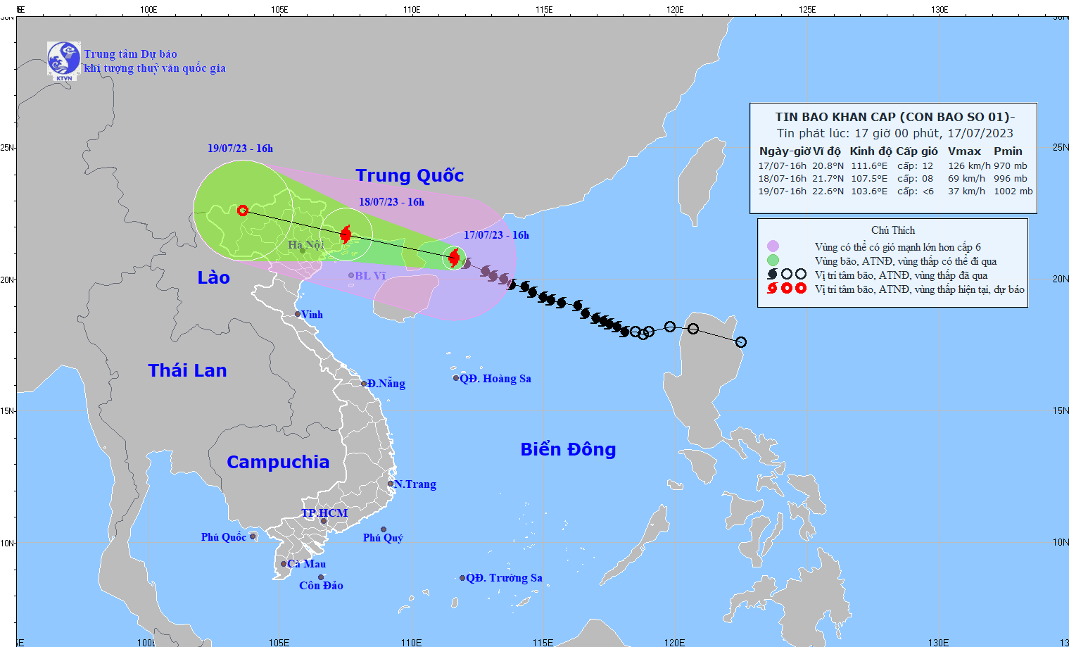 KHẨN CẤP: Bão số 1 (bão Talim) còn cách Móng Cái 400 km, gió giật cấp 15 - Ảnh 1.