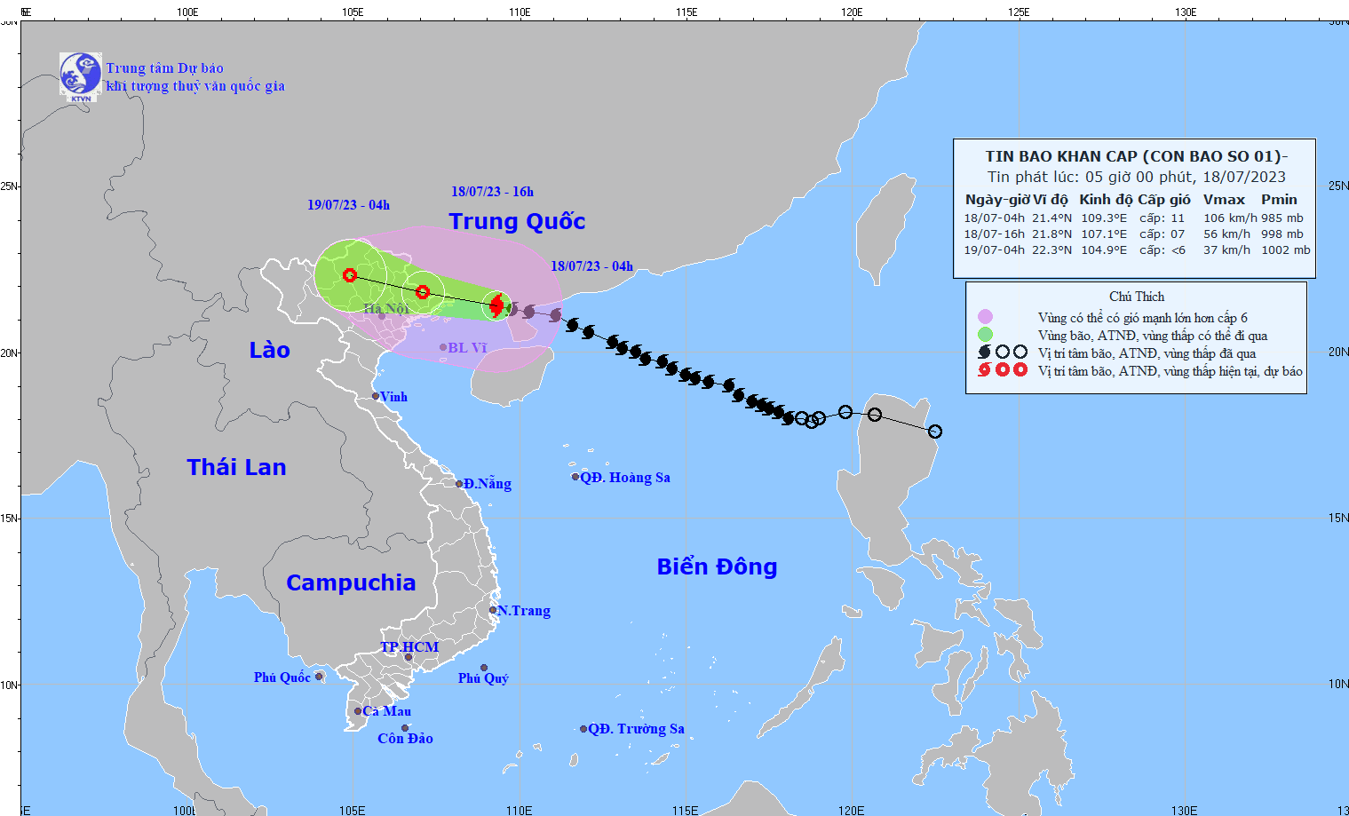 Bão số 1 giật cấp 14 trên vịnh Bắc Bộ, đang áp sát Quảng Ninh - Ảnh 1.