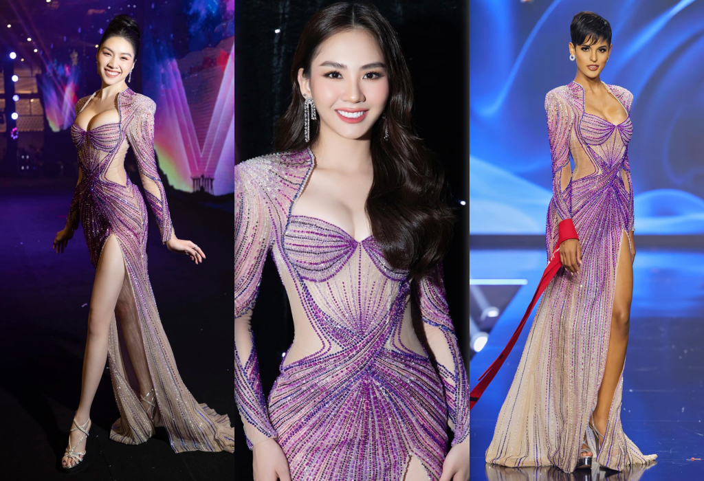 Nhan sắc của Miss Grand Australia 2023 vừa đăng quang với trang phục nhà thiết kế Việt - Ảnh 3.