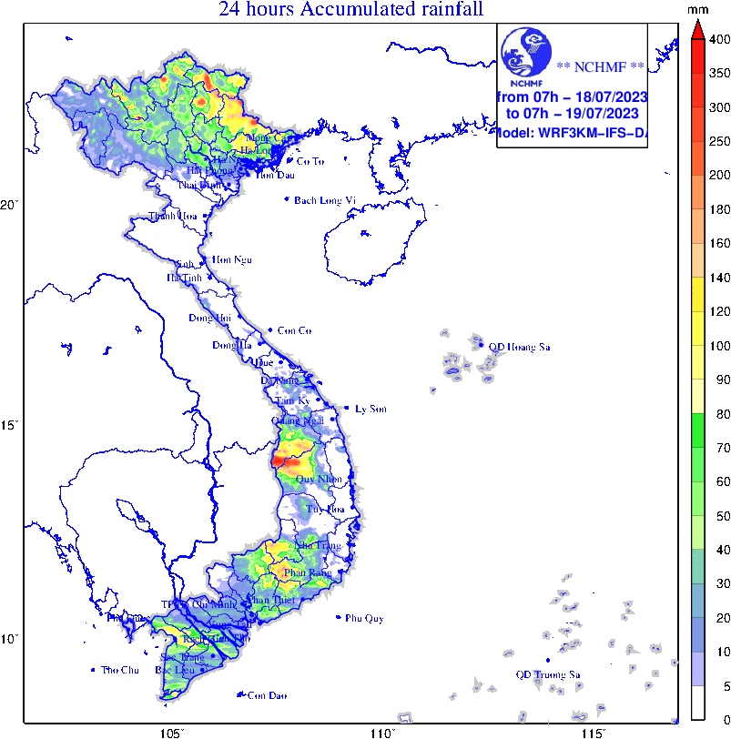 Tin tức thời tiết hôm nay, 18.7.2023: Bão số 1 cách Móng Cái khoảng 140 km - Ảnh 4.