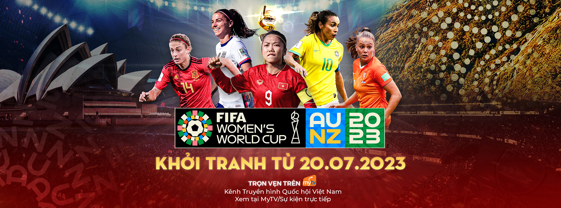 Xem trực tiếp và trọn vẹn FIFA World Cup nữ 2023 trên Truyền hình MyTV