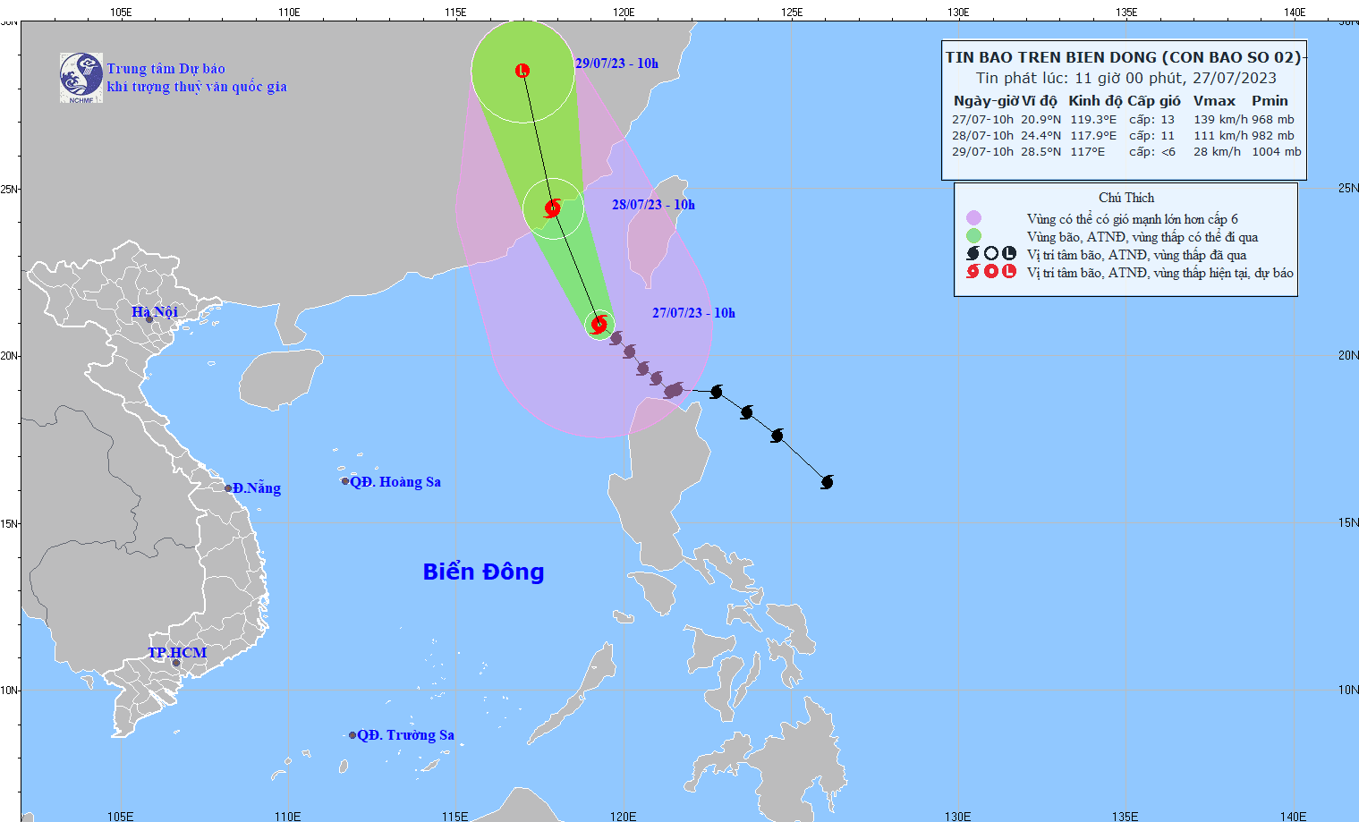 Bão số 2 (bão Doksuri) giật cấp 16, gây sóng cao đến 10 mét - Ảnh 1.