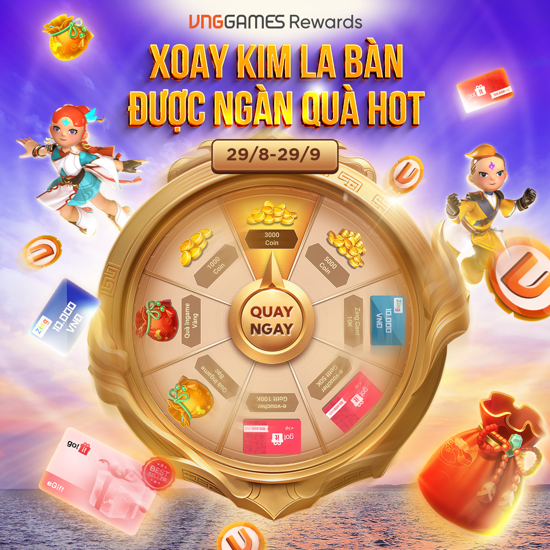 Vnggames Rewards Chính Thức Ra Mắt Game Thủ Hôm Nay 29.8