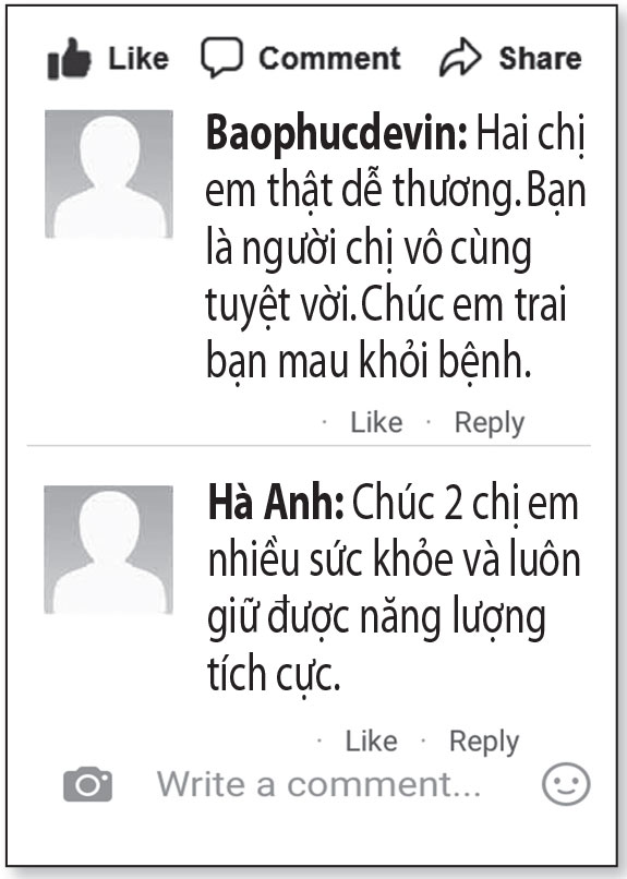 Lan tỏa trên mạng xã hội: Chị gái nghỉ việc giúp em trai vượt 'cửa tử' - Ảnh 3.