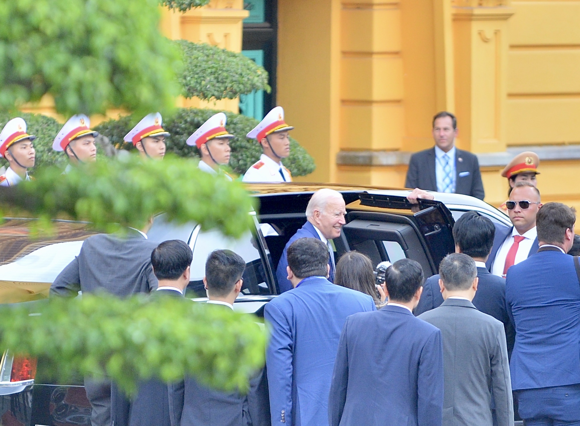 Tổng Bí thư Nguyễn Phú Trọng đón chính thức Tổng thống Mỹ Joe Biden - Ảnh 4.