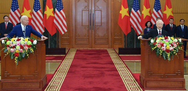 Tuyên bố chung về nâng cấp quan hệ Việt Nam -Mỹlênđối tác chiến lược toàn diện - Ảnh 2.