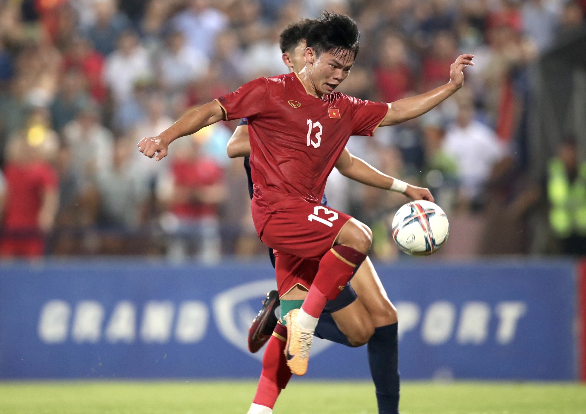 Hồ Văn Cường nổi bật bởi sự cơ động trong màu áo đội tuyển U.23 Việt Nam