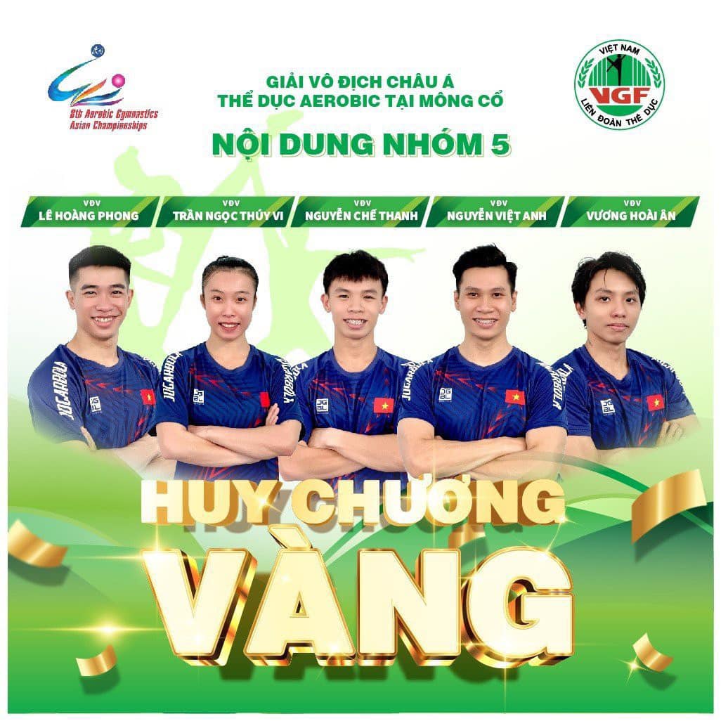 Đội tuyển Việt Nam giành 'mưa vàng' ở giải aerobic vô địch châu Á 2023 - Ảnh 3.