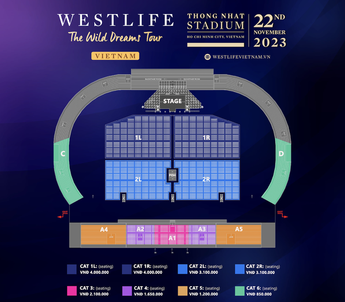 Bất ngờ với giá vé concert Westlife tại Việt Nam
