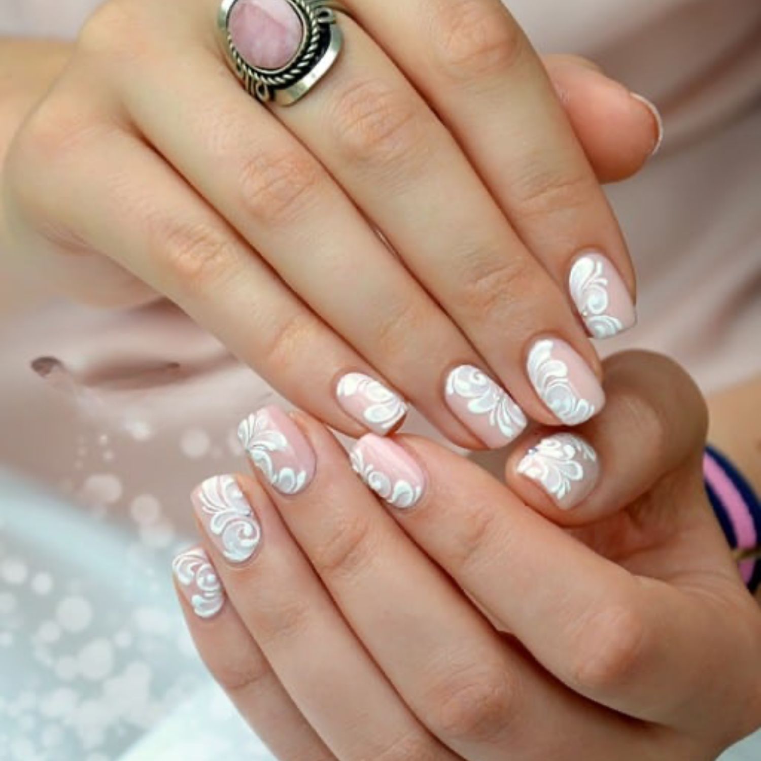nail box móng thiết kế đính đá cô dâu lấp lánh | Shopee Việt Nam