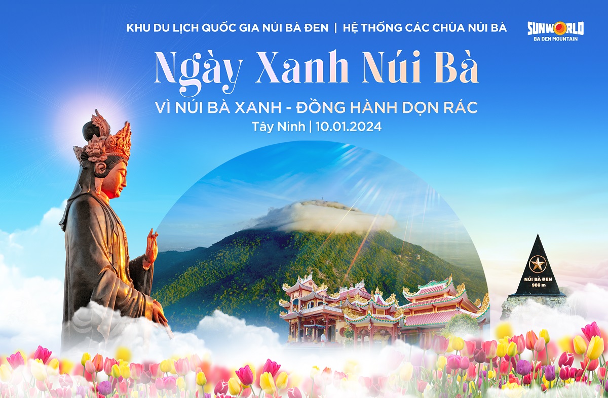 Phát động chiến dịch 'Ngày xanh núi Bà' làm sạch núi Bà Đen, Tây Ninh- Ảnh 1.