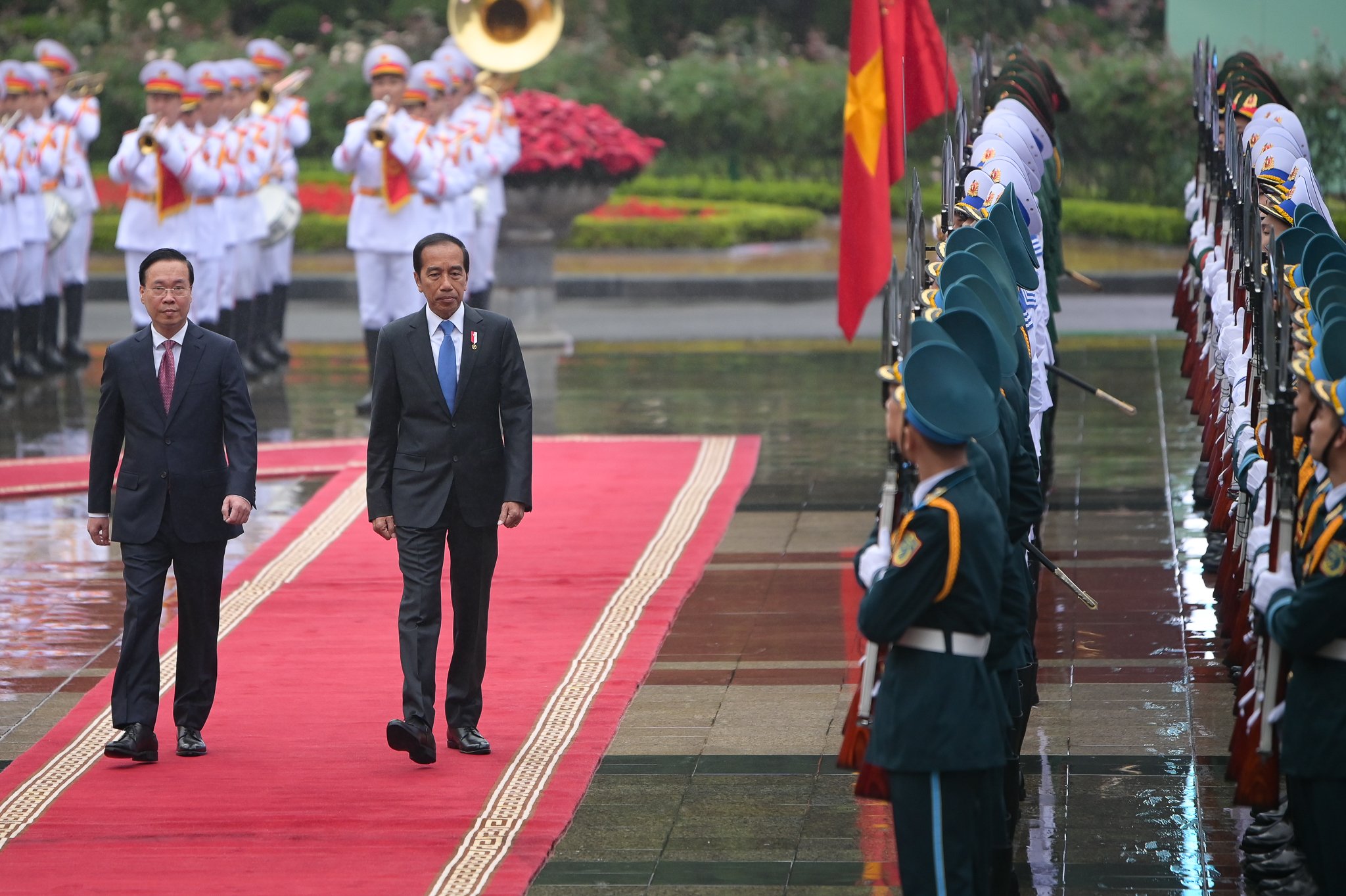 Lễ đón chính thức Tổng thống Indonesia Joko Widodo - Ảnh 4.