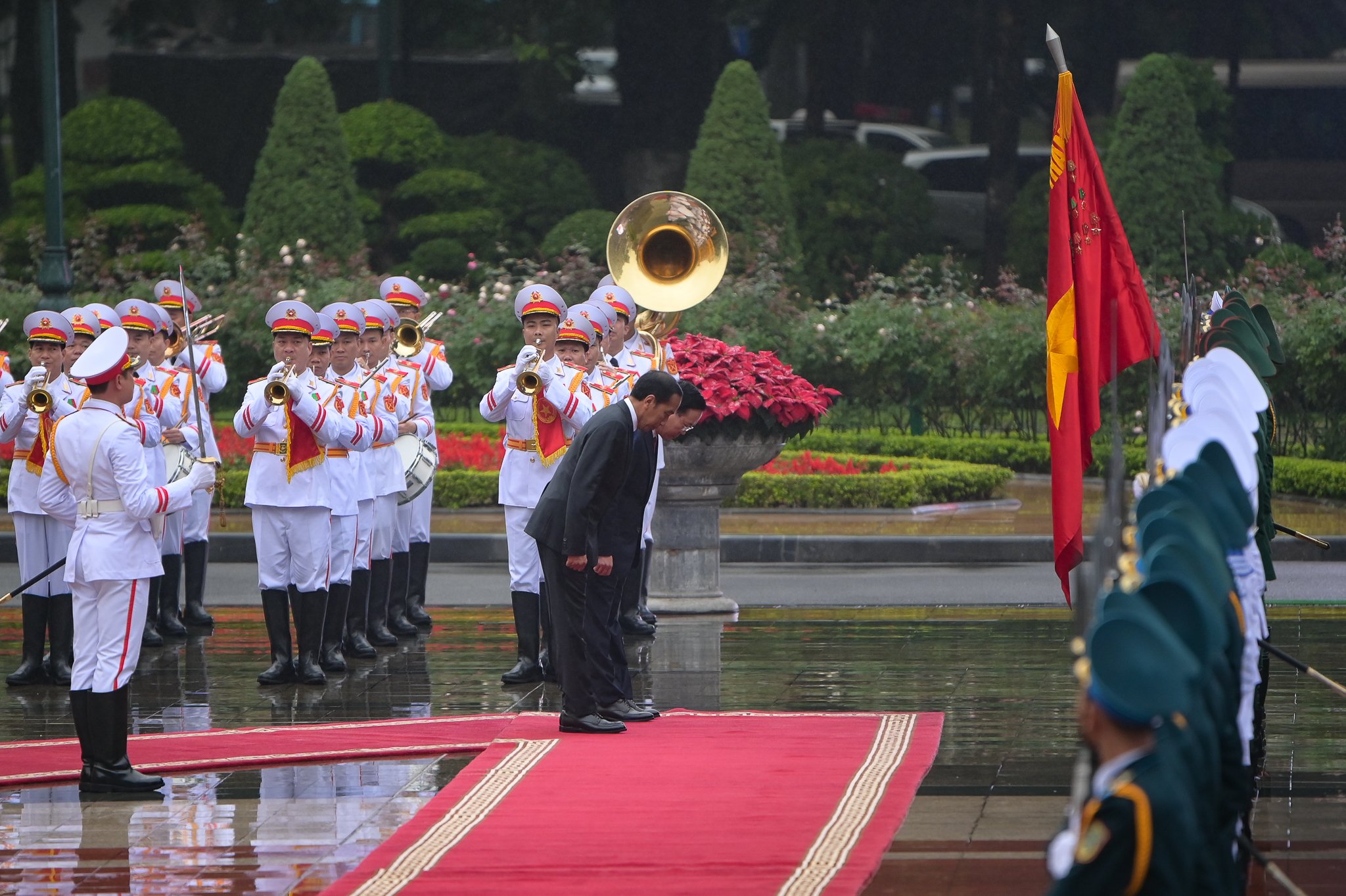 Lễ đón chính thức Tổng thống Indonesia Joko Widodo - Ảnh 3.