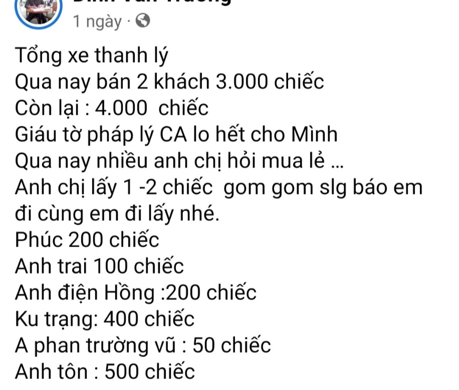 Thực hư clip livestream bán 7.000 xe thanh lý trong bãi xe vi phạm của CSGT- Ảnh 2.