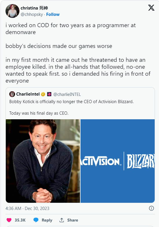 Khắp ngành game ‘ăn mừng’ khi Bobby Kotick rời ghế Activision Blizzard- Ảnh 2.