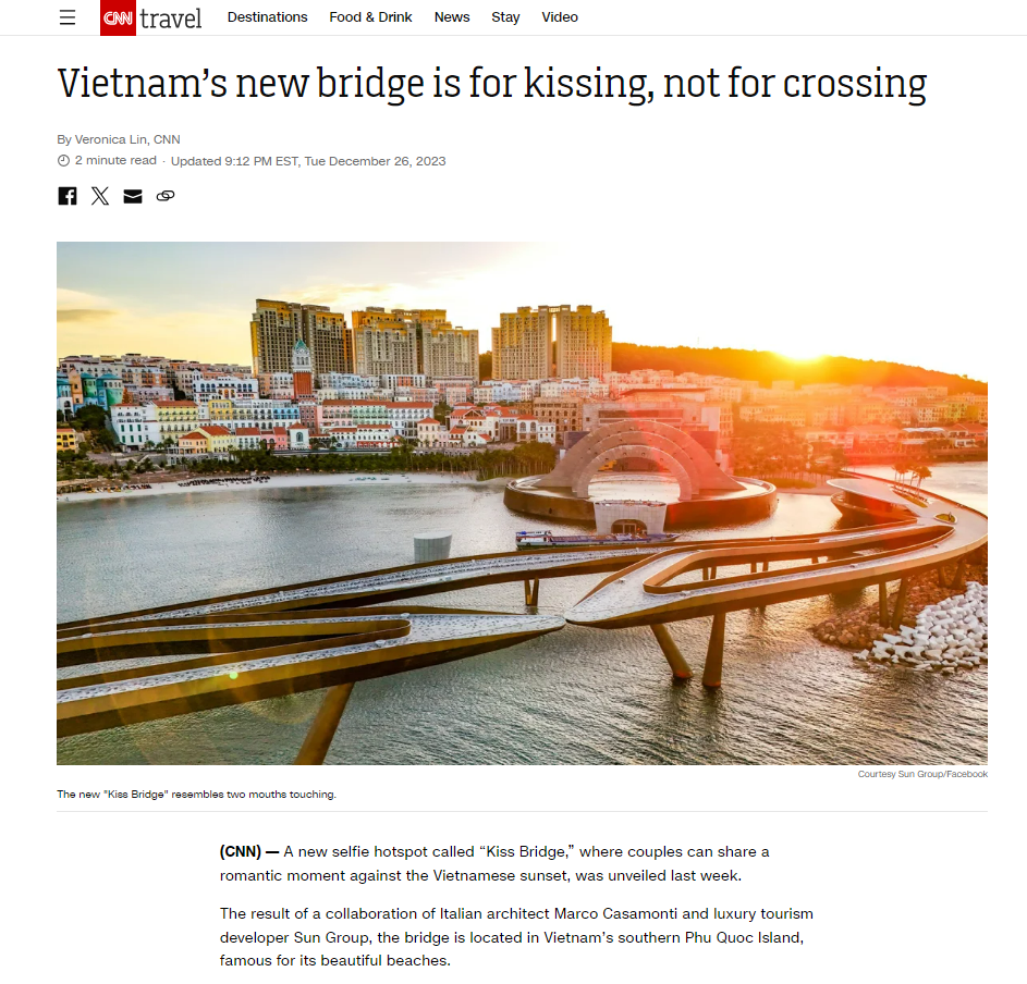 Truyền thông quốc tế 'mê mẩn' Cầu Hôn của Việt Nam- Ảnh 1.