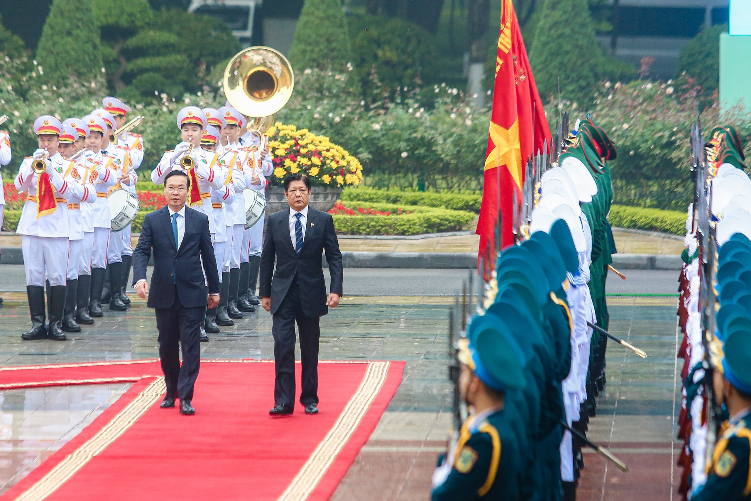 Lễ đón chính thức Tổng thống Philippines thăm cấp nhà nước đến Việt Nam- Ảnh 4.
