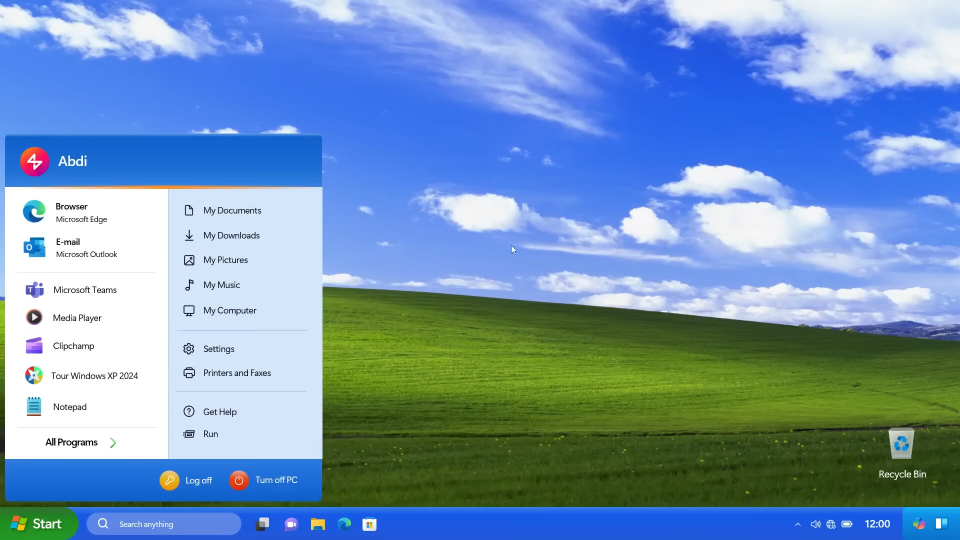 Ý tưởng Windows 11 khoác áo Windows XP- Ảnh 2.