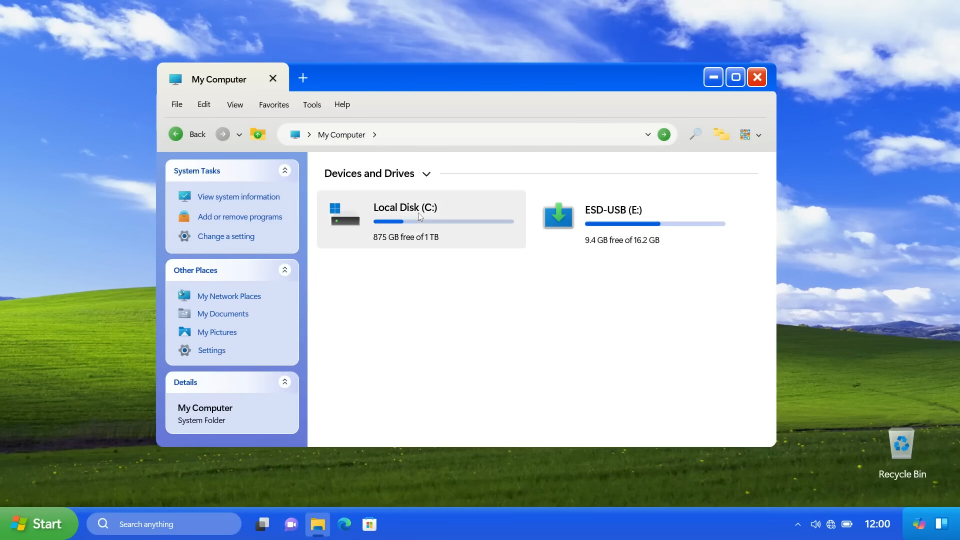 Ý tưởng Windows 11 khoác áo Windows XP- Ảnh 5.