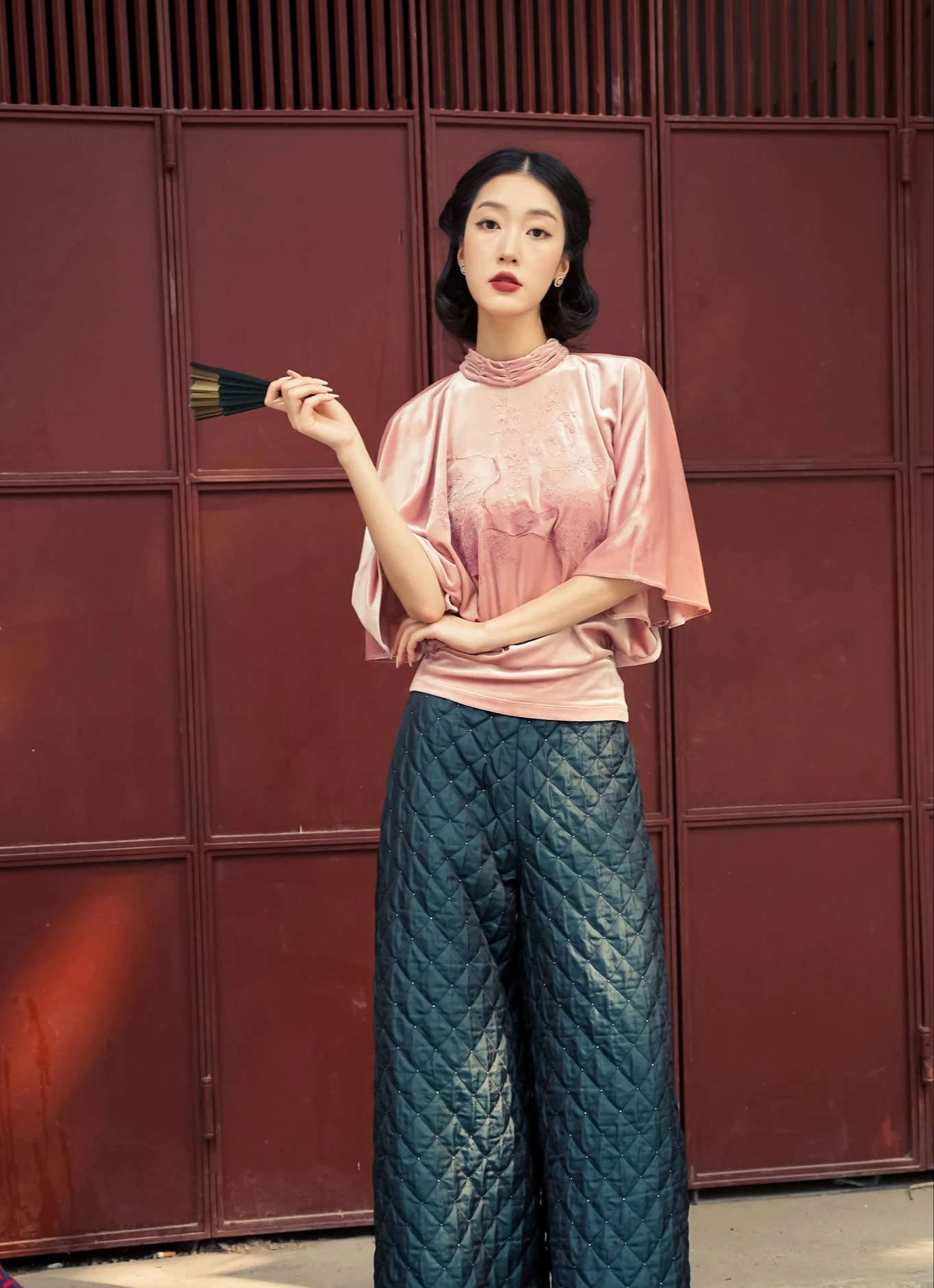 SET ÁO DÀI CÁCH TÂN QUẦN SUÔNG DÀI - S3202 – Today Style