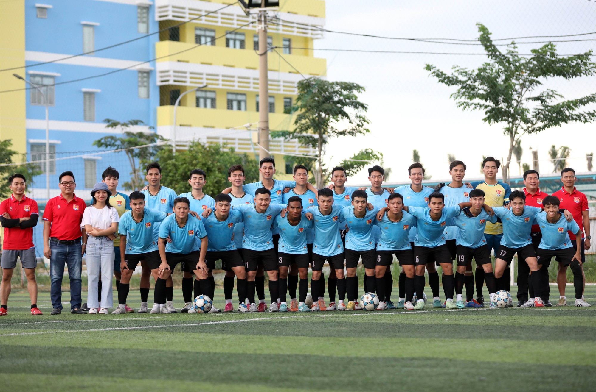 Thầy trò Trường ĐH Cảnh sát nhân dân háo hức chuẩn bị cho giải TNSV THACO Cup 2024