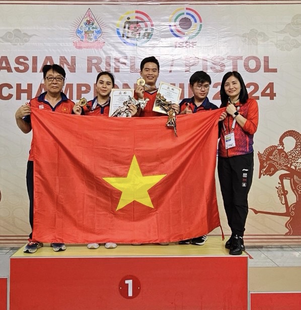 Phạm Quang Huy và Trịnh Thu Vinh giành HCV châu Á sau trận chung kết nghẹt thở- Ảnh 3.
