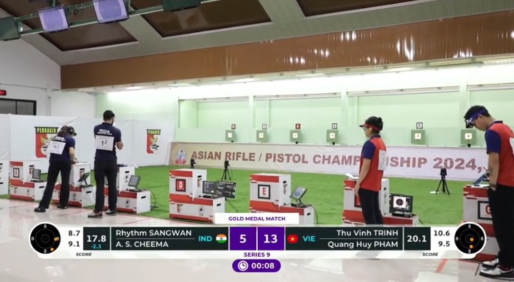 Phạm Quang Huy và Trịnh Thu Vinh giành HCV châu Á sau trận chung kết nghẹt thở- Ảnh 5.