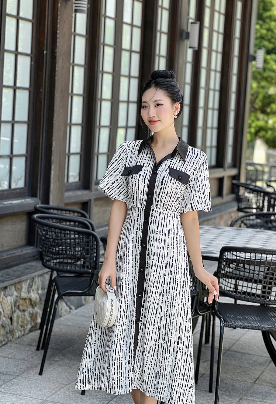 Verander in een lieve muze met een overhemdjurk - Foto 5. Hóa thân thành nàng thơ dịu dàng với váy sơ mi- Ảnh 5.