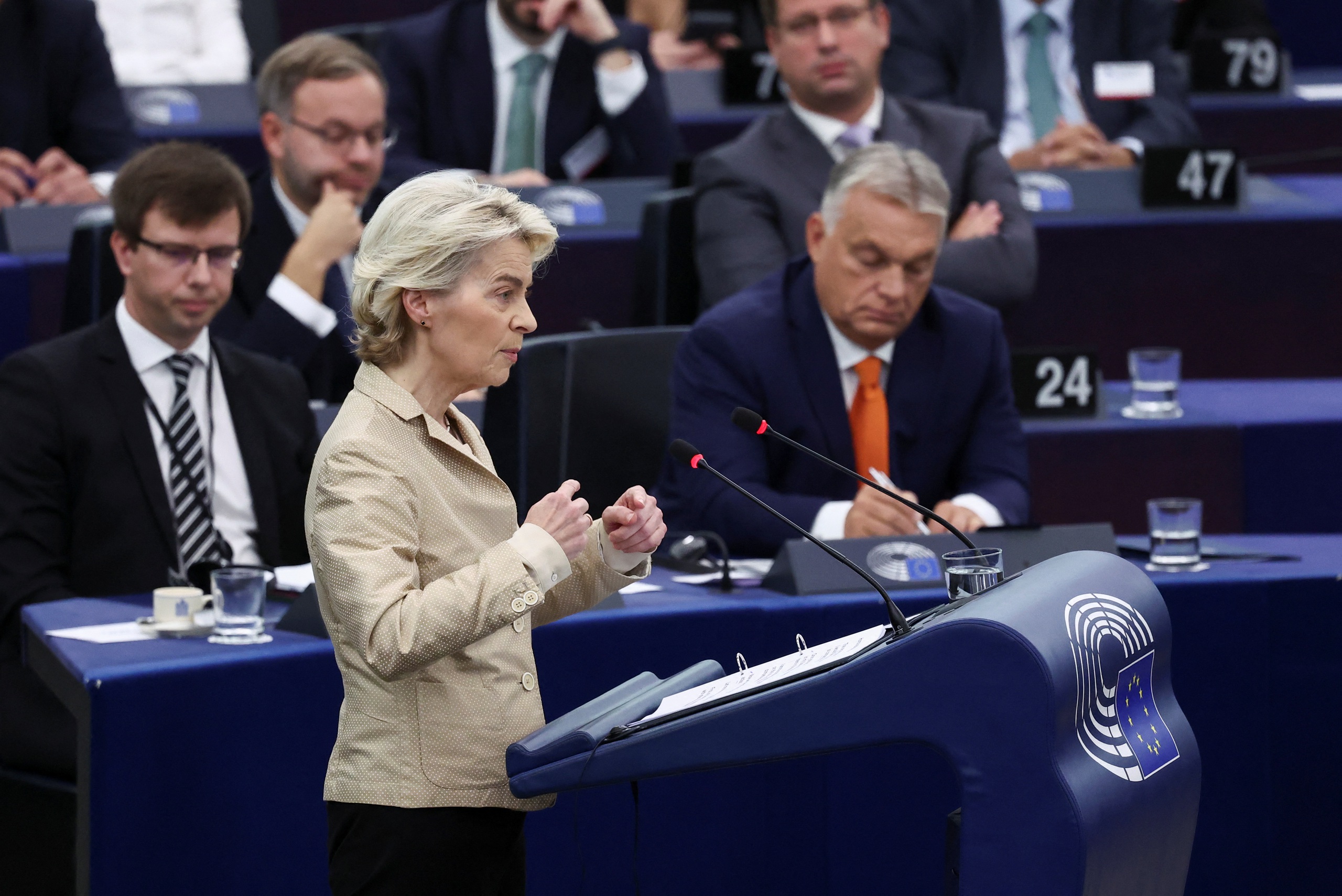 A rare war of words in the European Parliament.