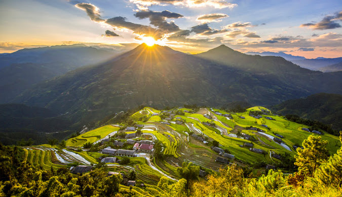 สวยงามน่าอัศจรรย์กับทุ่งขั้นบันไดอันเลื่องชื่อของเวียดนาม - รูปที่ 2 Đẹp ngỡ ngàng với những ruộng bậc thang nổi tiếng tại Việt Nam- Ảnh 2.