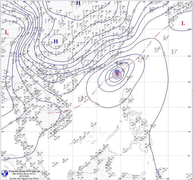 Biển Đông xuất hiện áp thấp nối với bão Krathon- Ảnh 1.