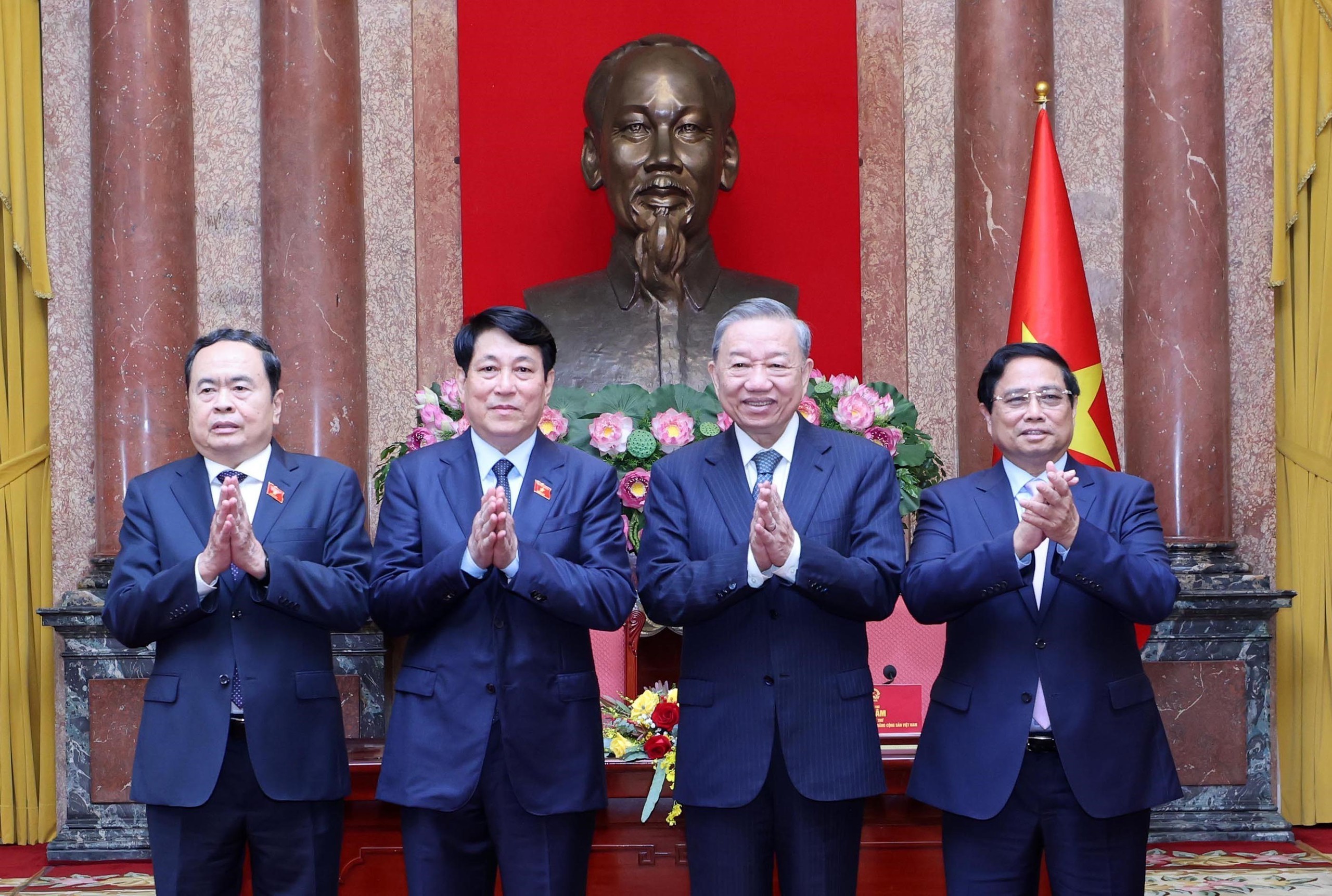 Tổng Bí thư Tô Lâm và Chủ tịch nước Lương Cường bàn giao công tác của Chủ tịch nước- Ảnh 8.