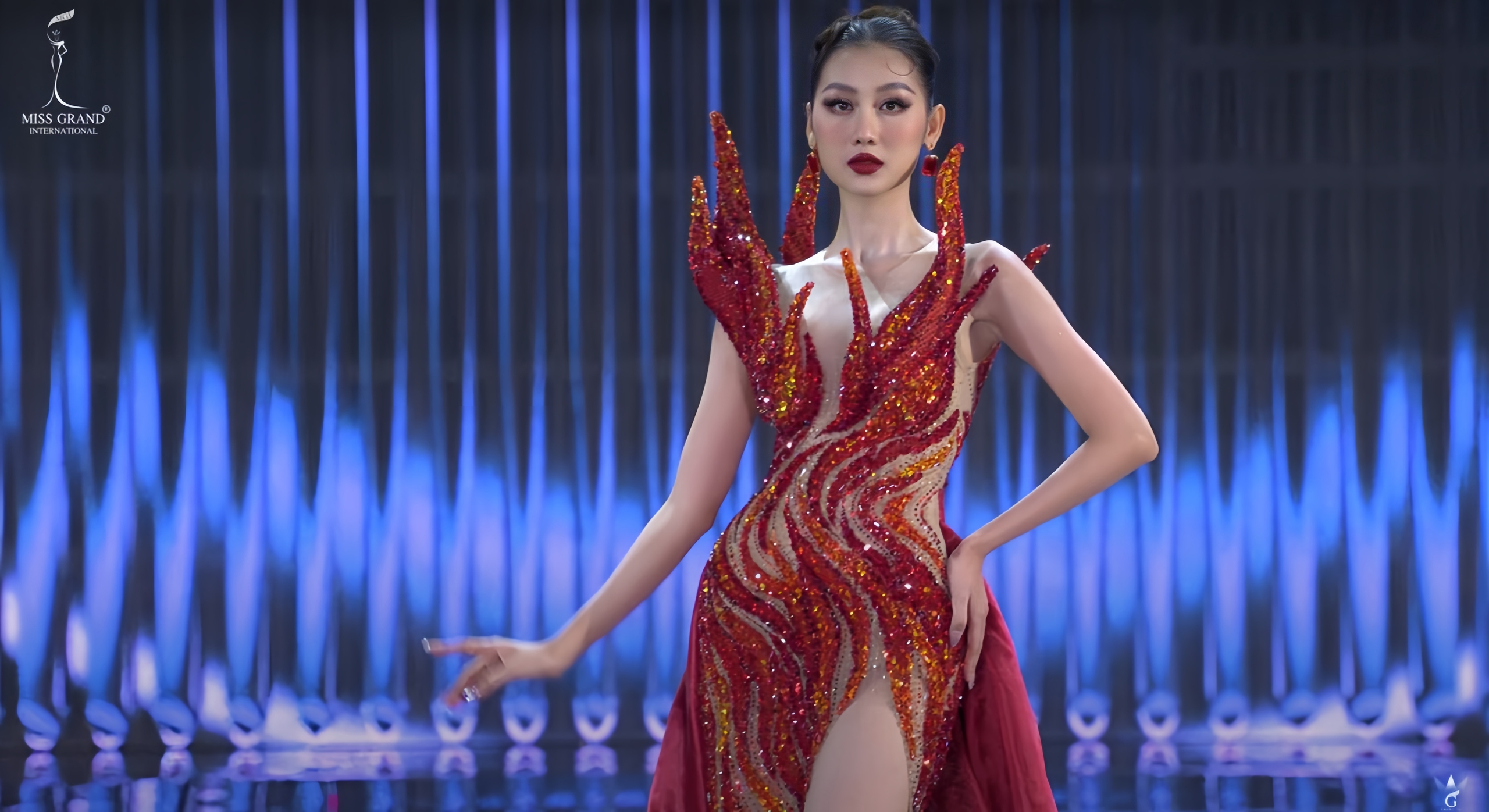 Hoa hậu Quế Anh trình diễn áo tắm ở bán kết Miss Grand International- Ảnh 6.