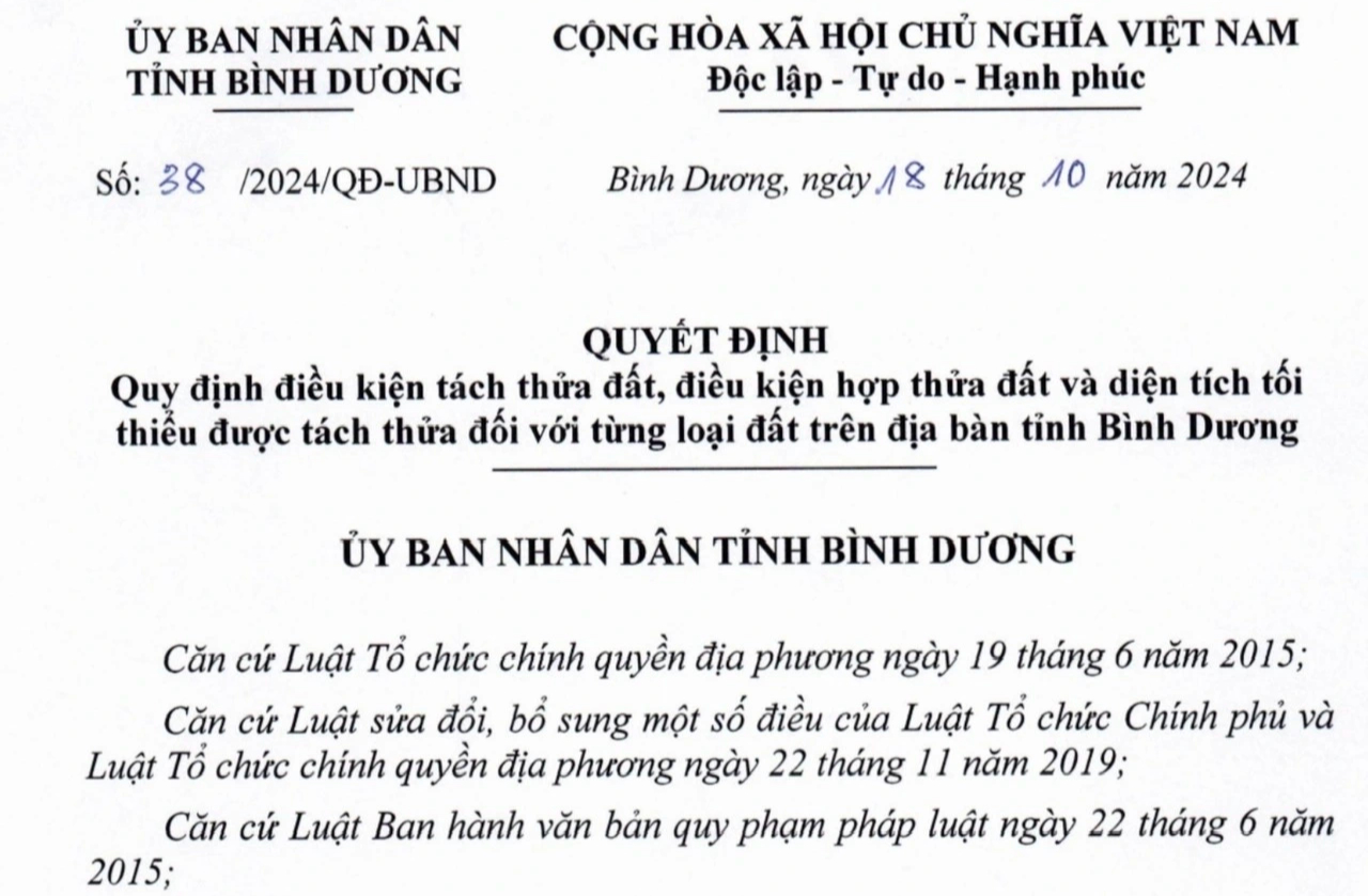 Bình Dương: Điều chỉnh quy định tách thửa đất nông nghiệp- Ảnh 1.