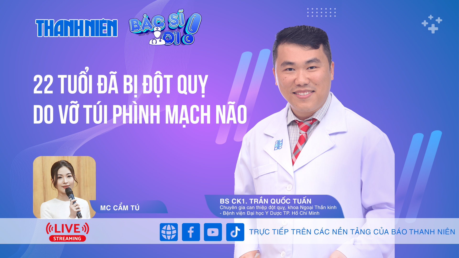 22 tuổi đã bị đột quỵ do vỡ túi phình mạch máu não- Ảnh 1.